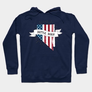 Nevada Battle Born Patriotic Motif Hoodie